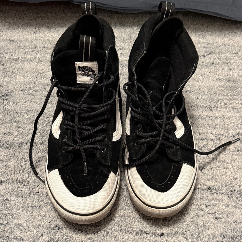 Vans MTE Black and White High-Top Sneakers (winterized)